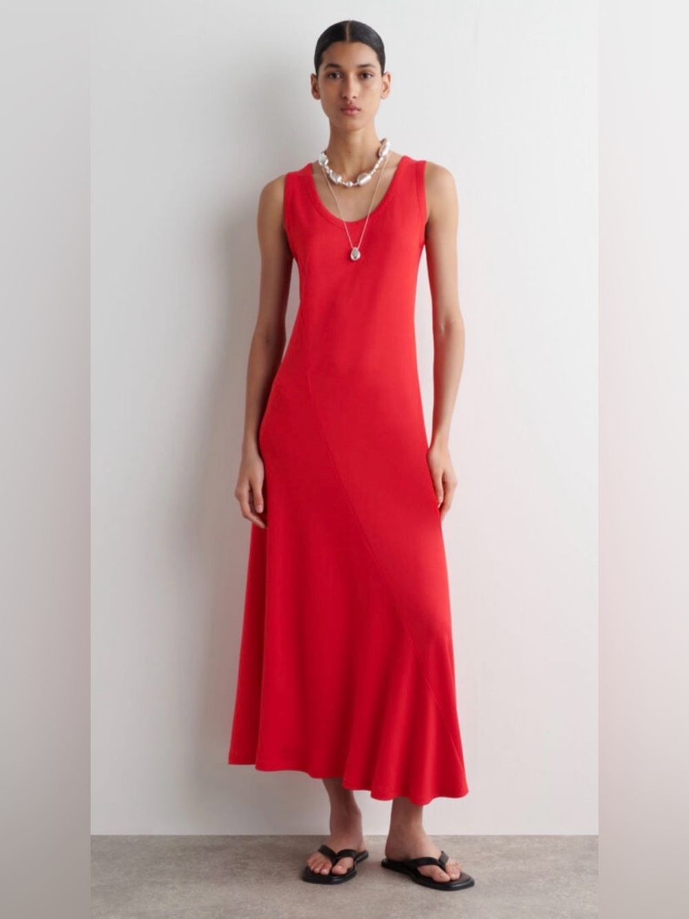 COS Assymetric Jersey Midi Dress - NWT, Medium